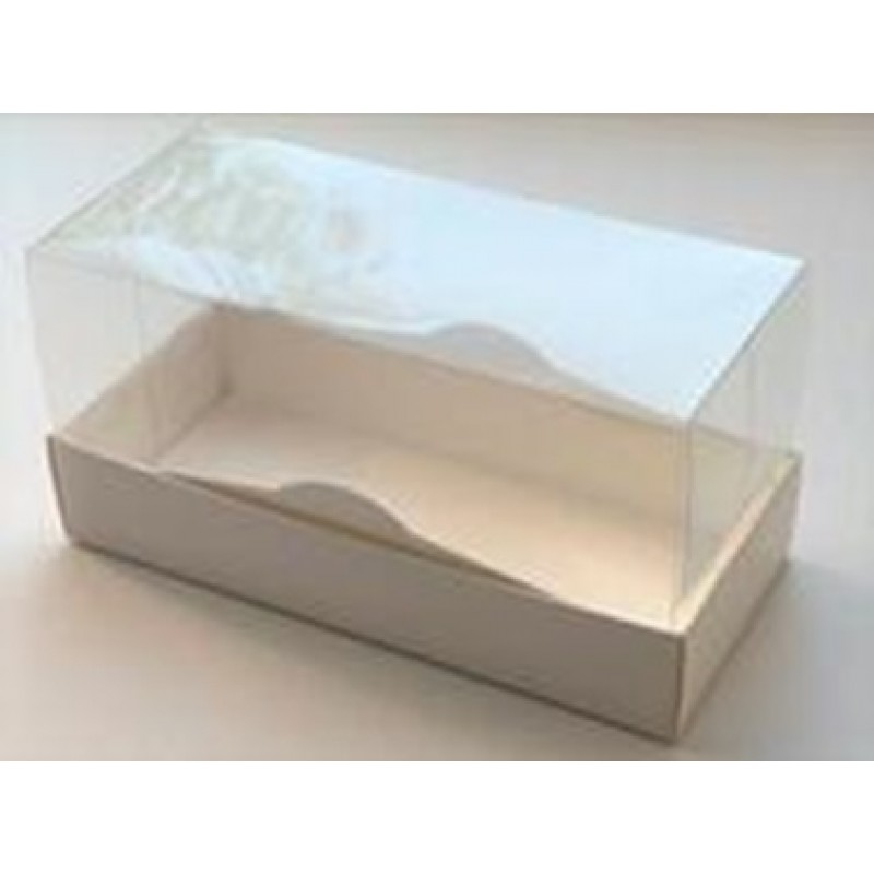 Коробка для кекса Премиум 180x80x90 мм белая